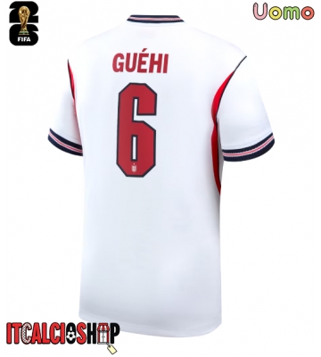 Inghilterra Marc Guehi #6 Prima Maglia Mondiali 2026 Manica Corta